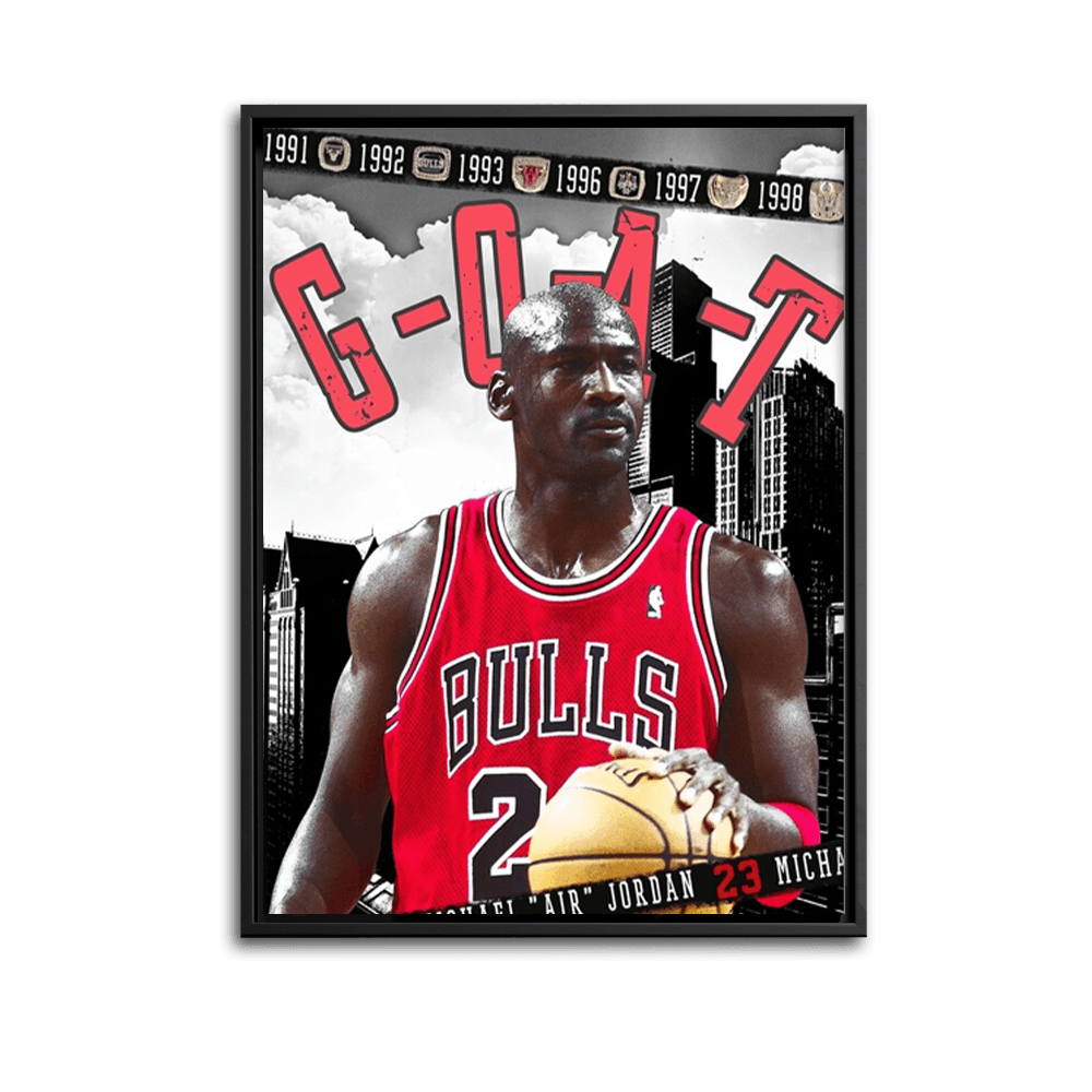 Jordan G.O.A.T Tribute - Framed - PixMagic