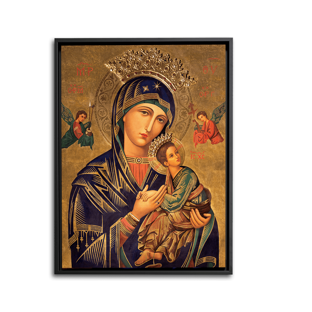 Mary and Jesus Embrace - Framed - PixMagic