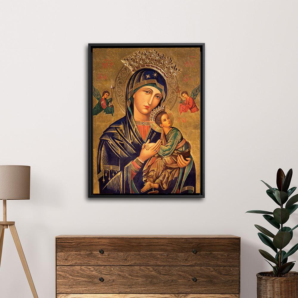 Mary and Jesus Embrace - Framed - PixMagic