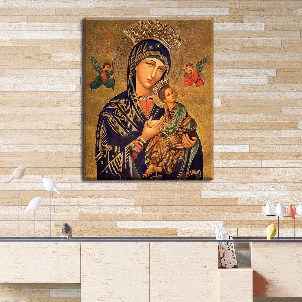 Mary and Jesus Embrace - PixMagic