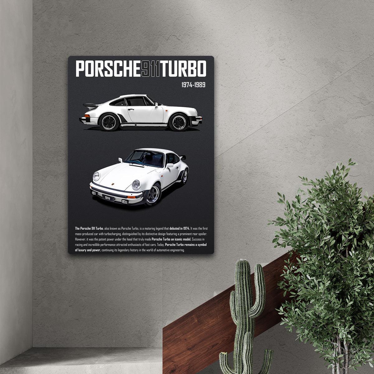Porsche 911 Turbo History 2- HD Metal Print - PixMagic