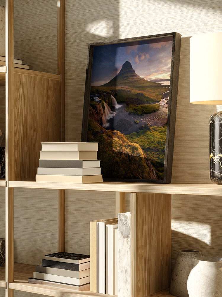 Kirkjufell Golden Falls Metal Wall Art