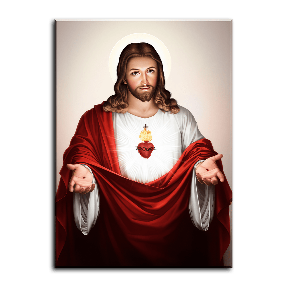 Sacred Jesus Heart - Open Arms - PixMagic