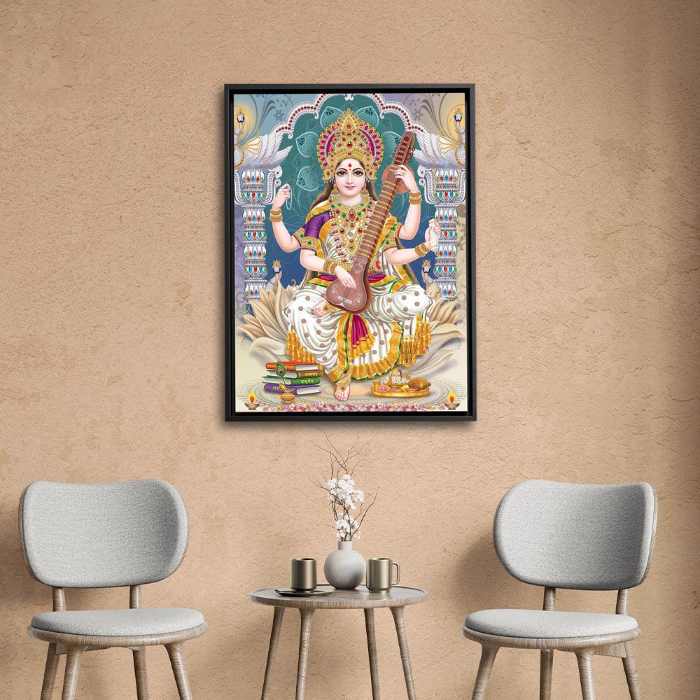 Saraswati Serenity - Framed - PixMagic