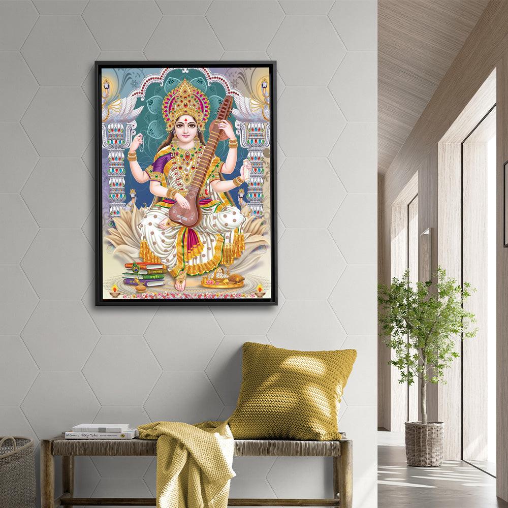 Saraswati Serenity - Framed - PixMagic