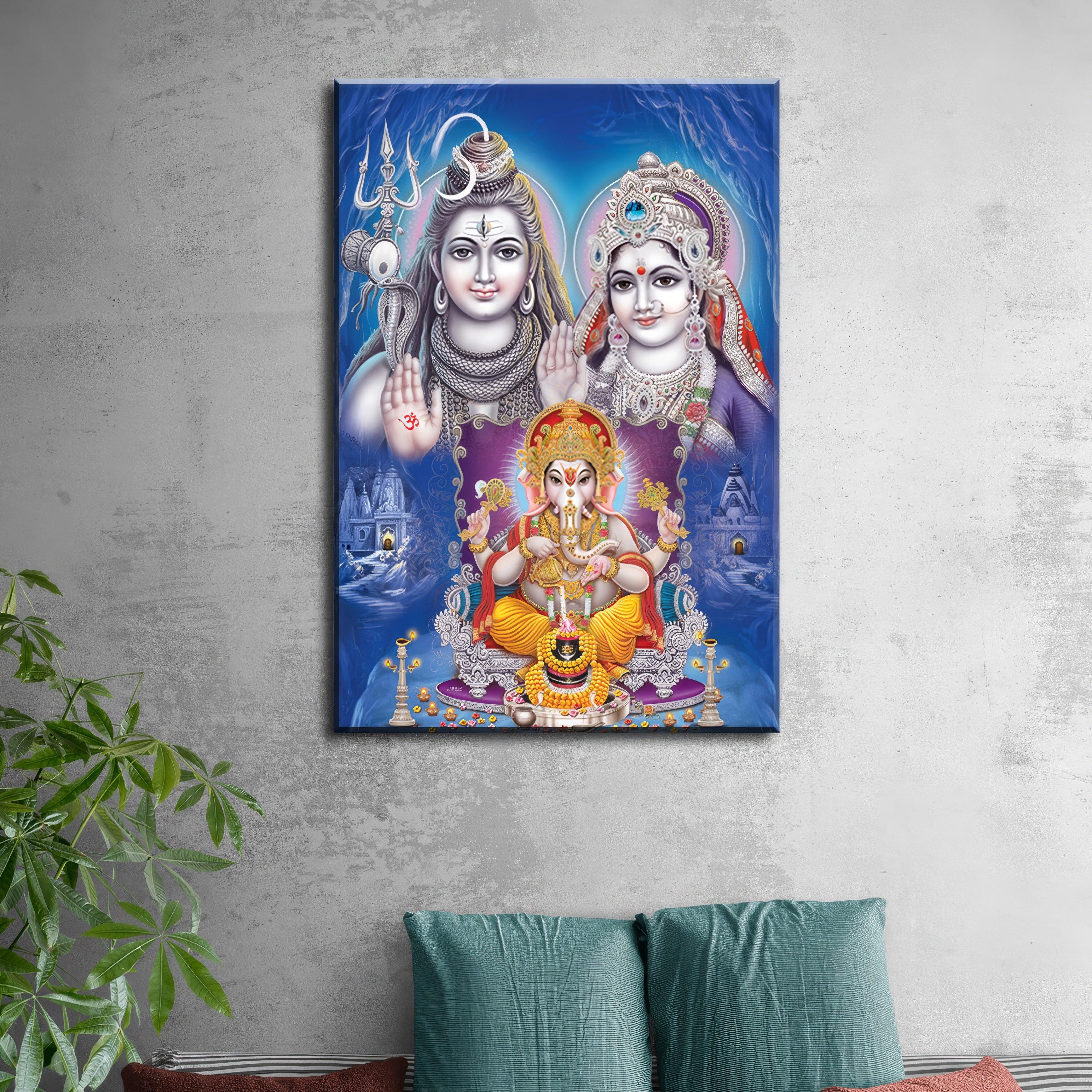 Shiva Family Blessings - PixMagic