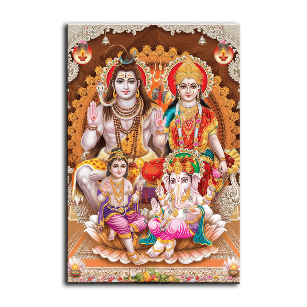 Shiva Parvathi Family - PixMagic