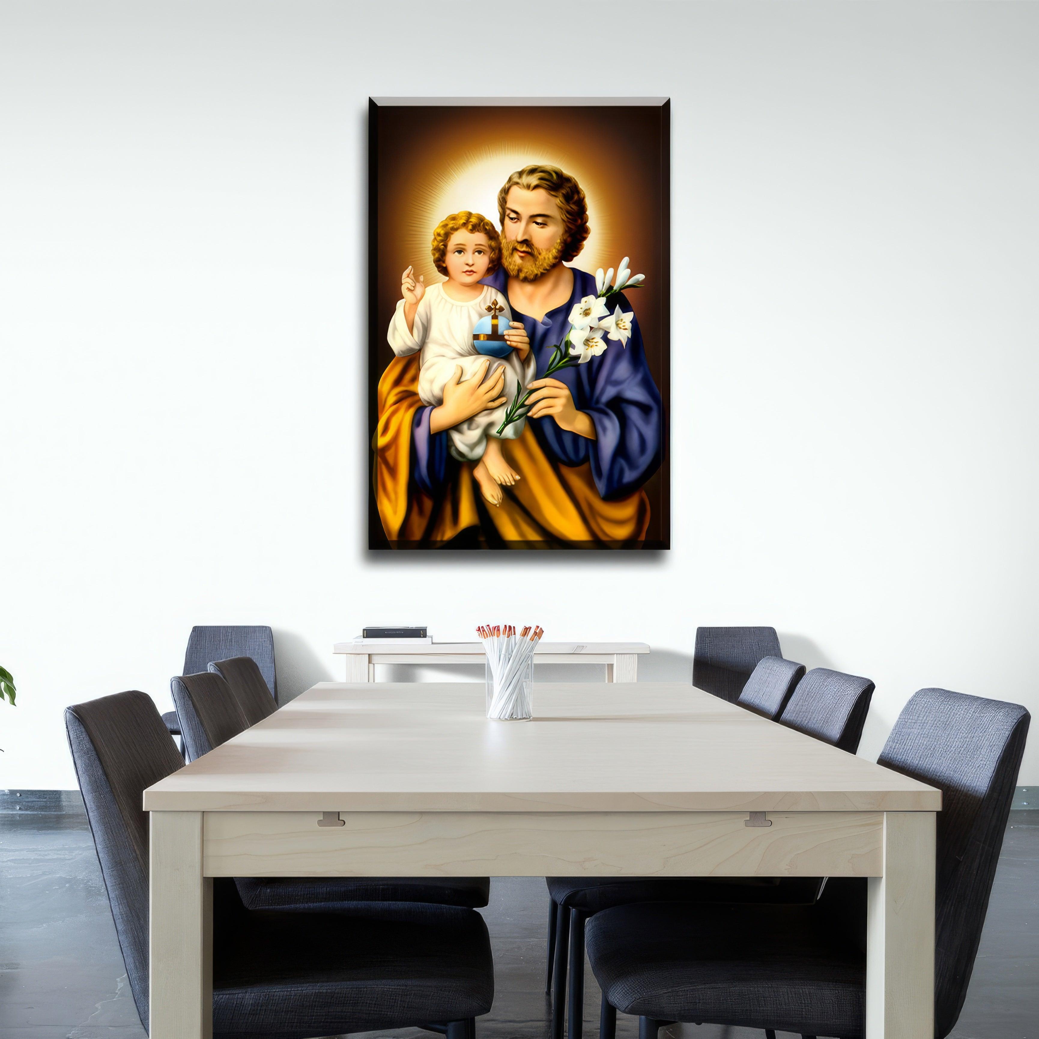 St. Joseph and Jesus - PixMagic