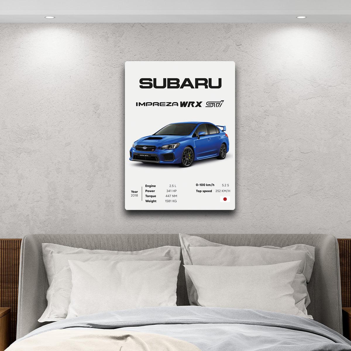 Subaru Impreza WRX STI _ HD Metal Print - PixMagic