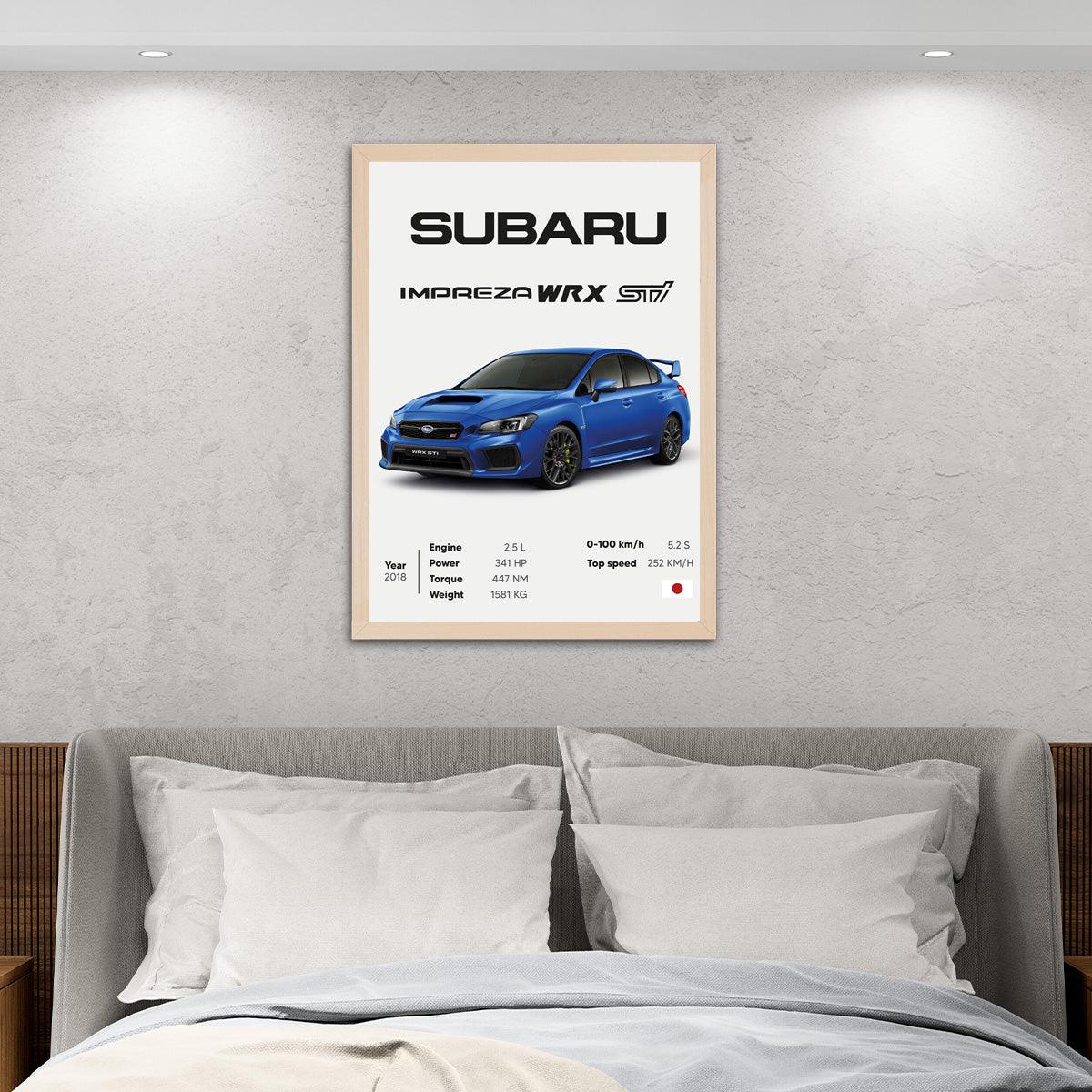 Subaru Impreza WRX STI _ HD Metal Print - PixMagic