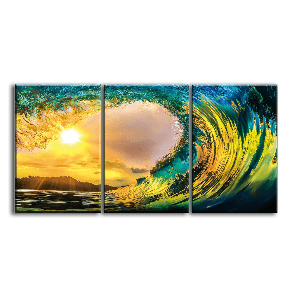 Sunset Wave - 3Panel - PixMagic