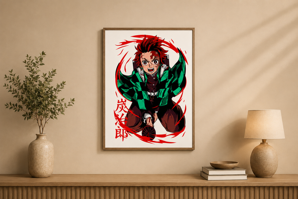Tanjiro Demon Slayer Metal Wall Art