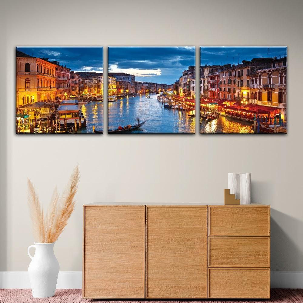 Venice Twilight Serenade - 3Panel - PixMagic