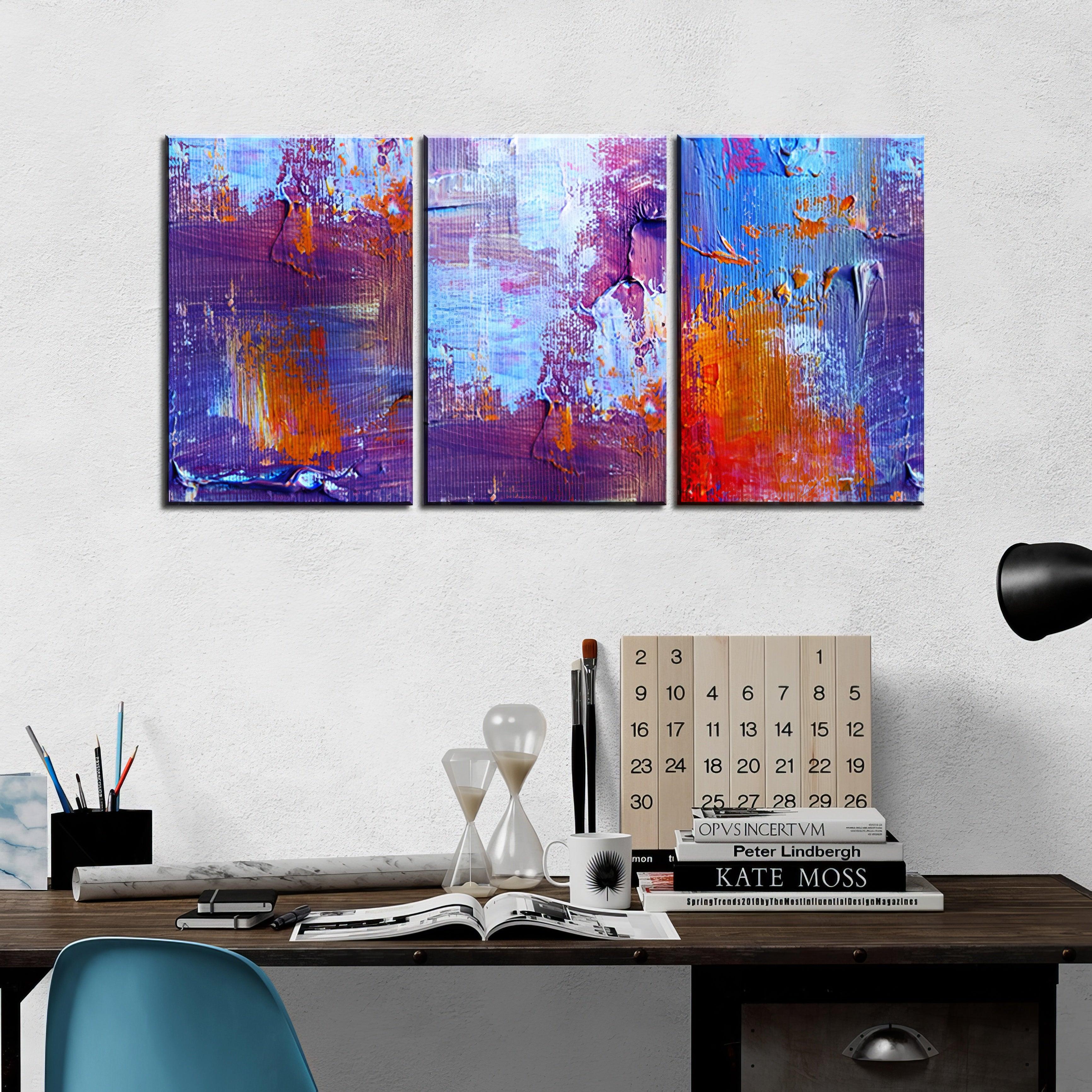 Vibrant Hues Canvas - 3Panel.