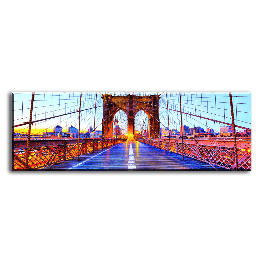 Vivid Brooklyn Bridge Acrylic Wall Art