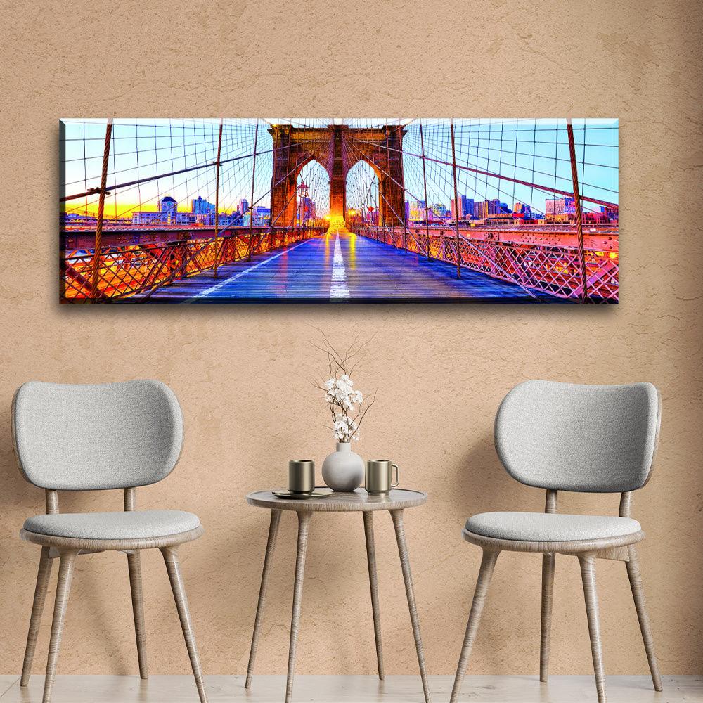 Vivid Brooklyn Bridge.