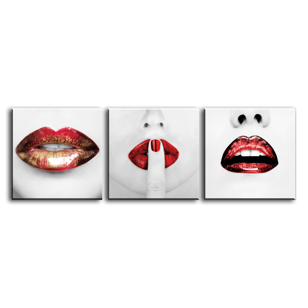 Whispering Lips - 3Panel - PixMagic