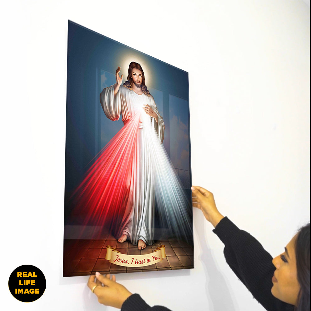 Divine Mercy  Blue - Acrylic Wall Art