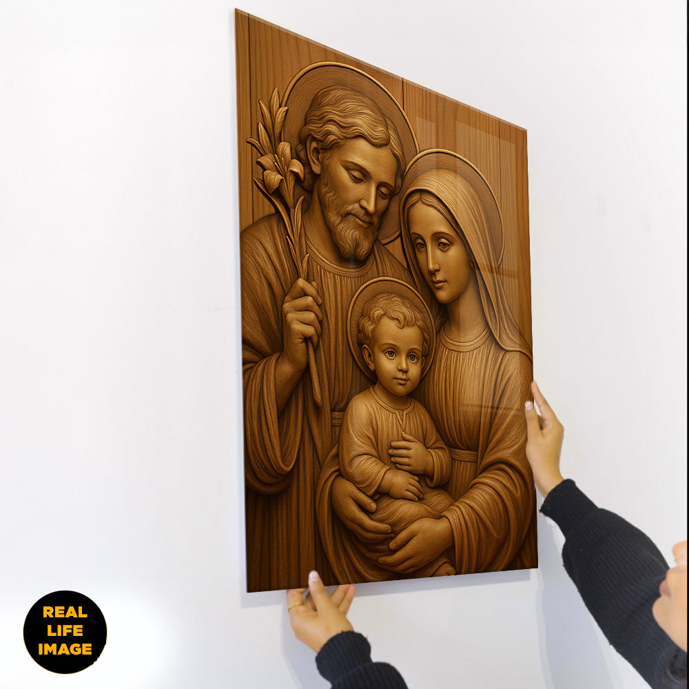 The Holy Family – Wood of Grace - Acrylic Wall Art
