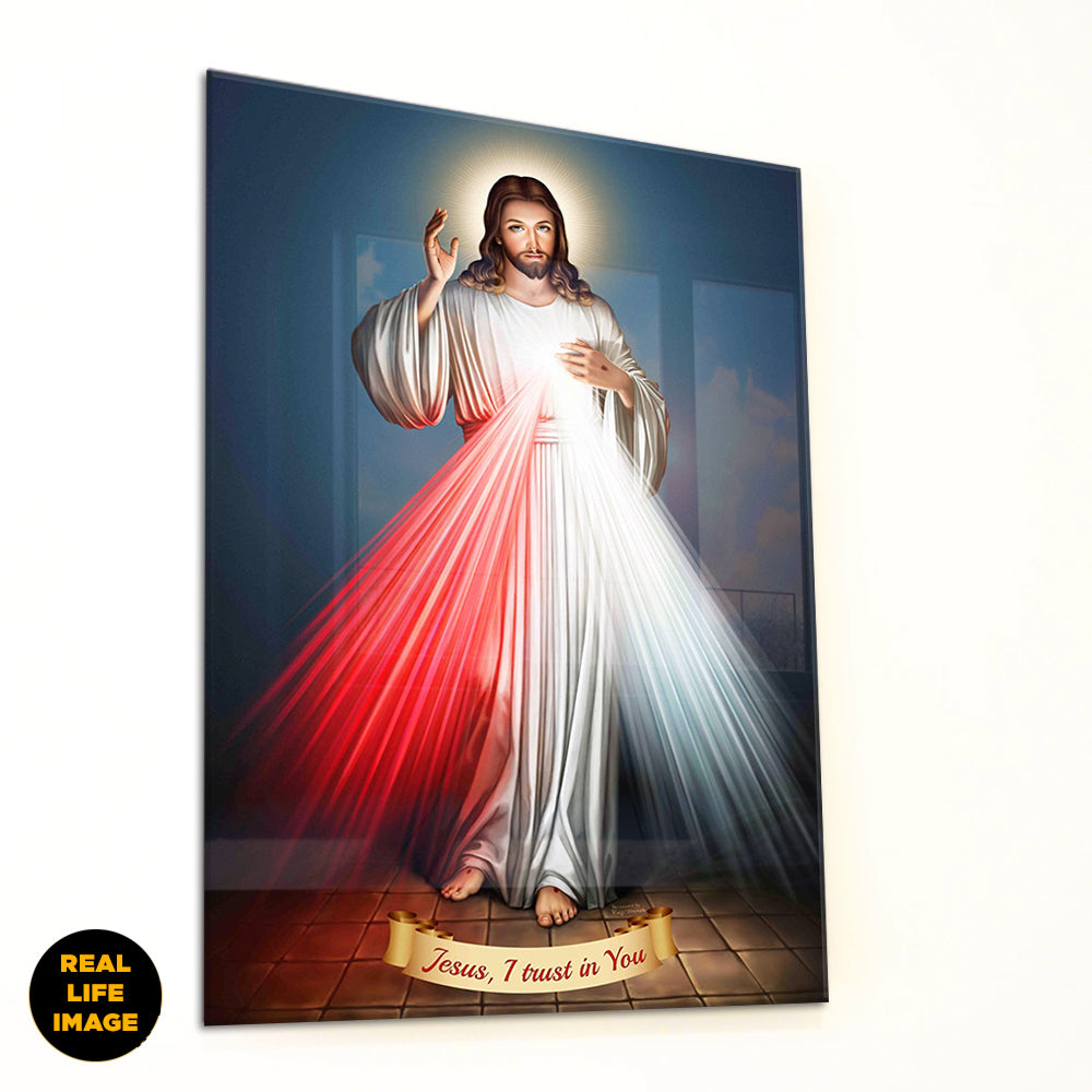 Divine Mercy  Blue - Acrylic Wall Art