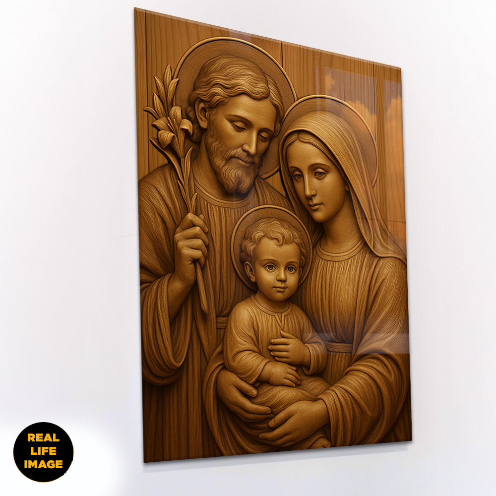 The Holy Family – Wood of Grace - Acrylic Wall Art