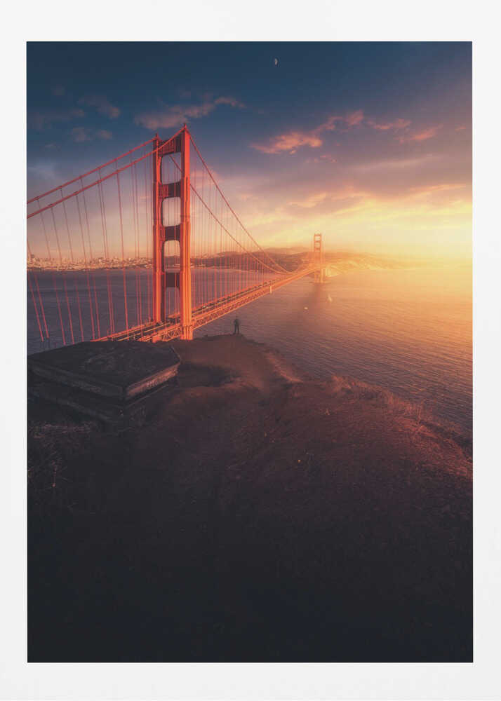 Edge of the Bay – Golden Gate Bridge City Metal Wall Art