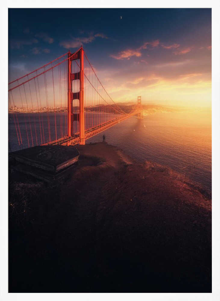 Edge of the Bay – Golden Gate Bridge City Metal Wall Art