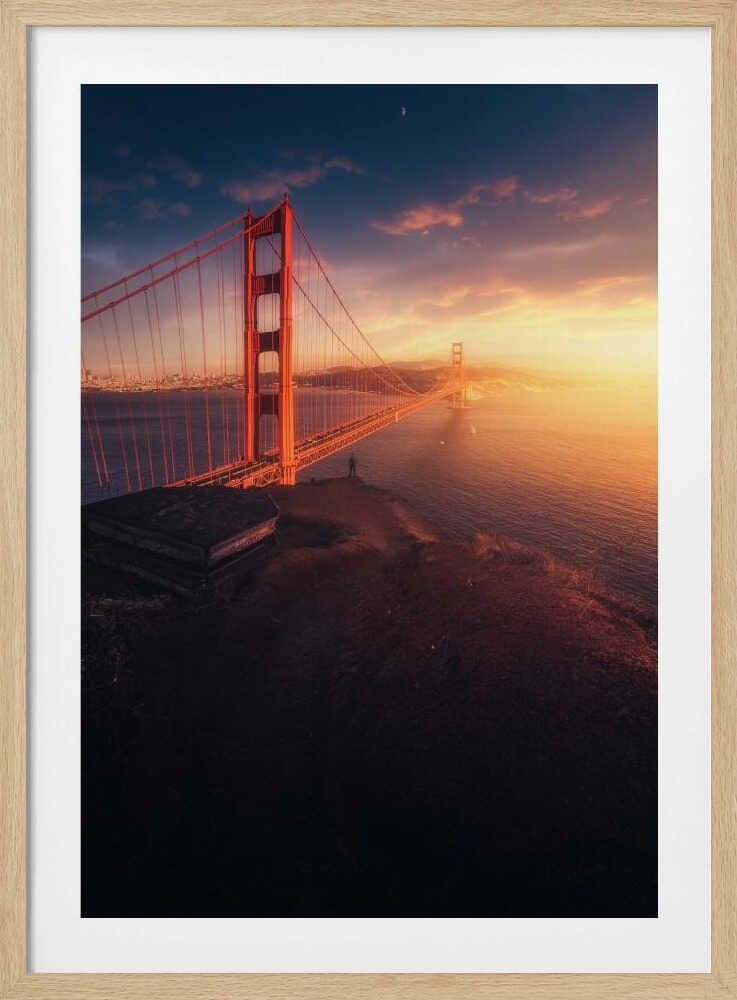 Edge of the Bay – Golden Gate Bridge City Metal Wall Art
