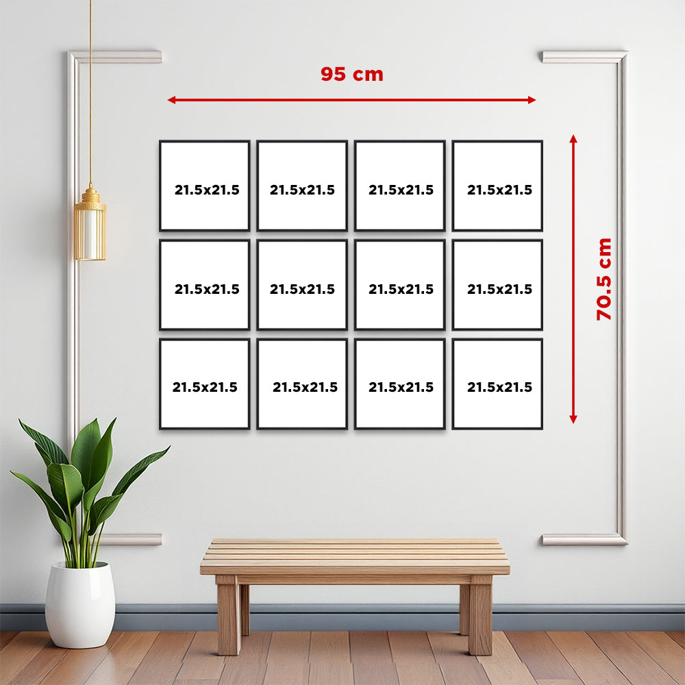 Square Set of 12 - 20x20 cm