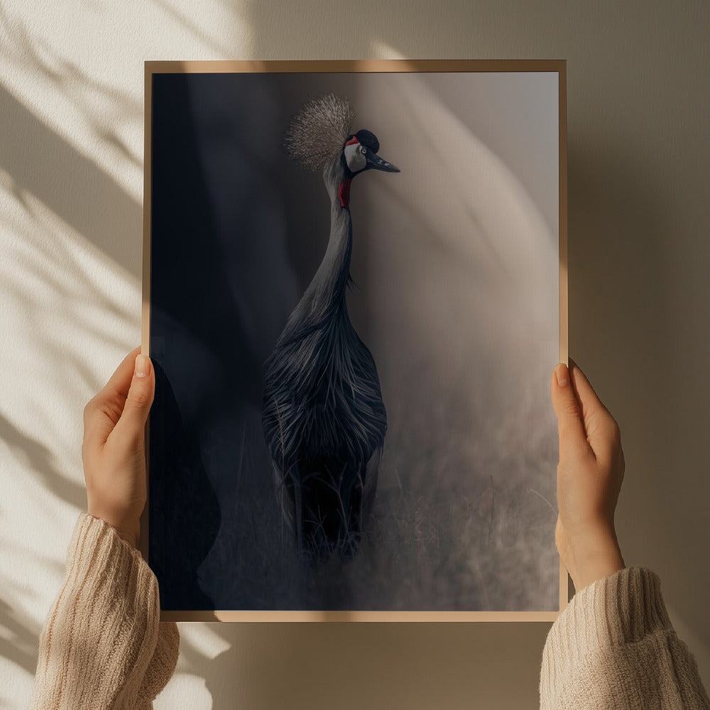 Royal Crowned Crane Metal Wall Art
