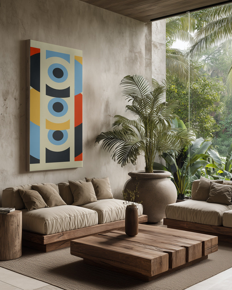 "Geometric Harmony" Metal Wall Art