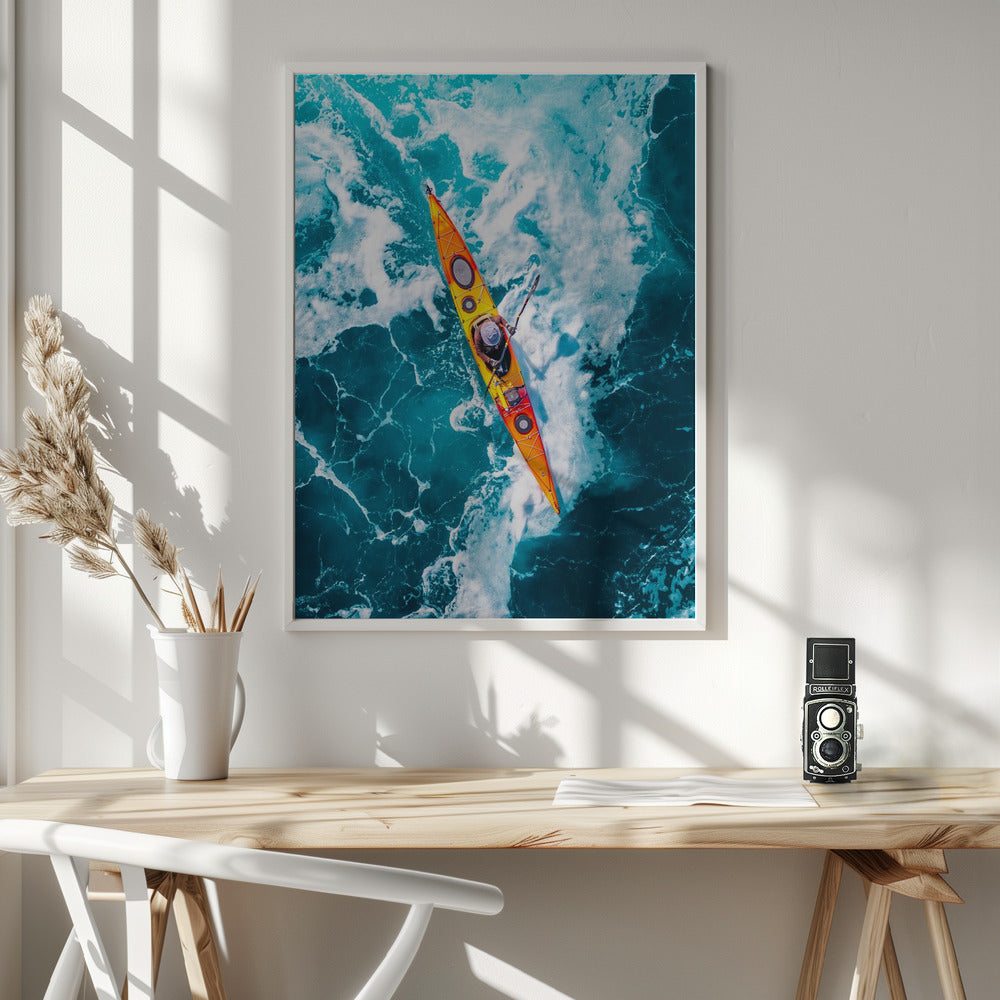 Kayak Adventure Metal Wall Art