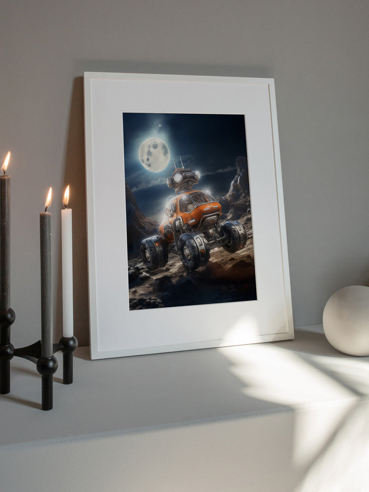 Moon Rover Adventure Metal Wall Art