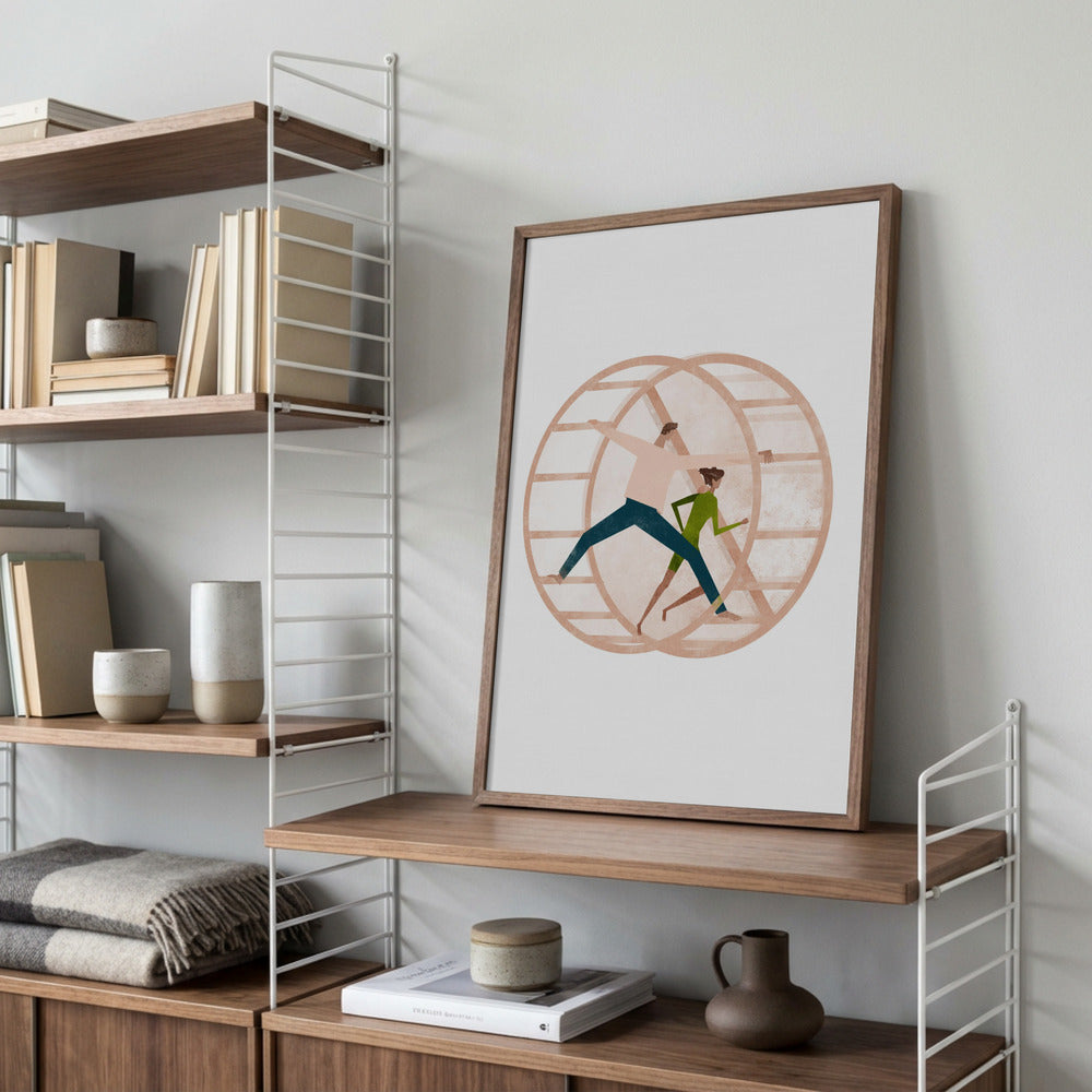 Infinite Stride Running Metal Wall Art