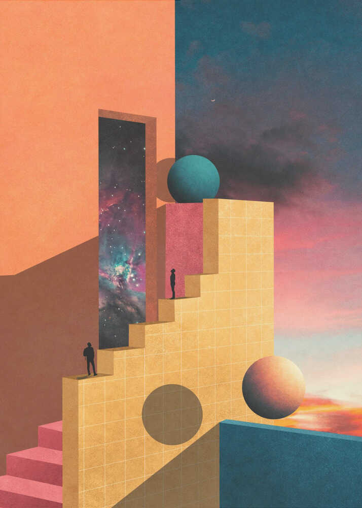 "Cosmic Ascent" Metal Wall Art