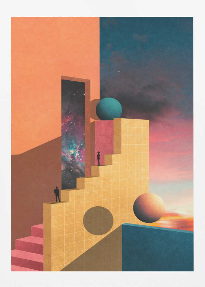 "Cosmic Ascent" Metal Wall Art