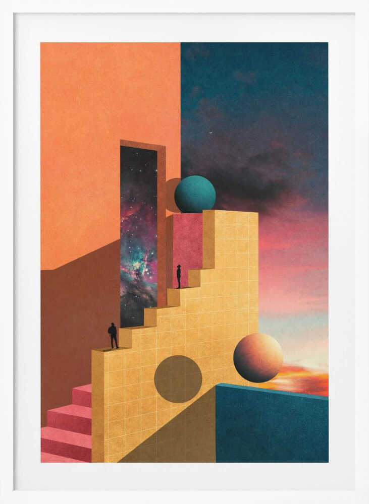 "Cosmic Ascent" Metal Wall Art