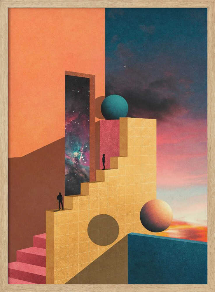 "Cosmic Ascent" Metal Wall Art