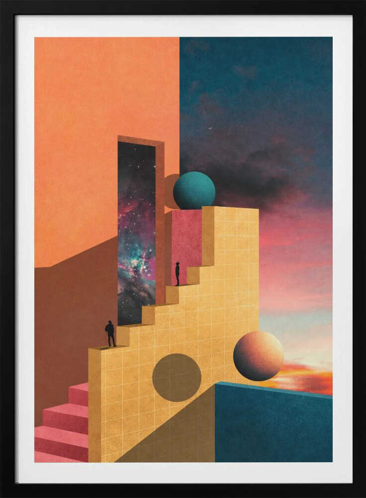 "Cosmic Ascent" Metal Wall Art