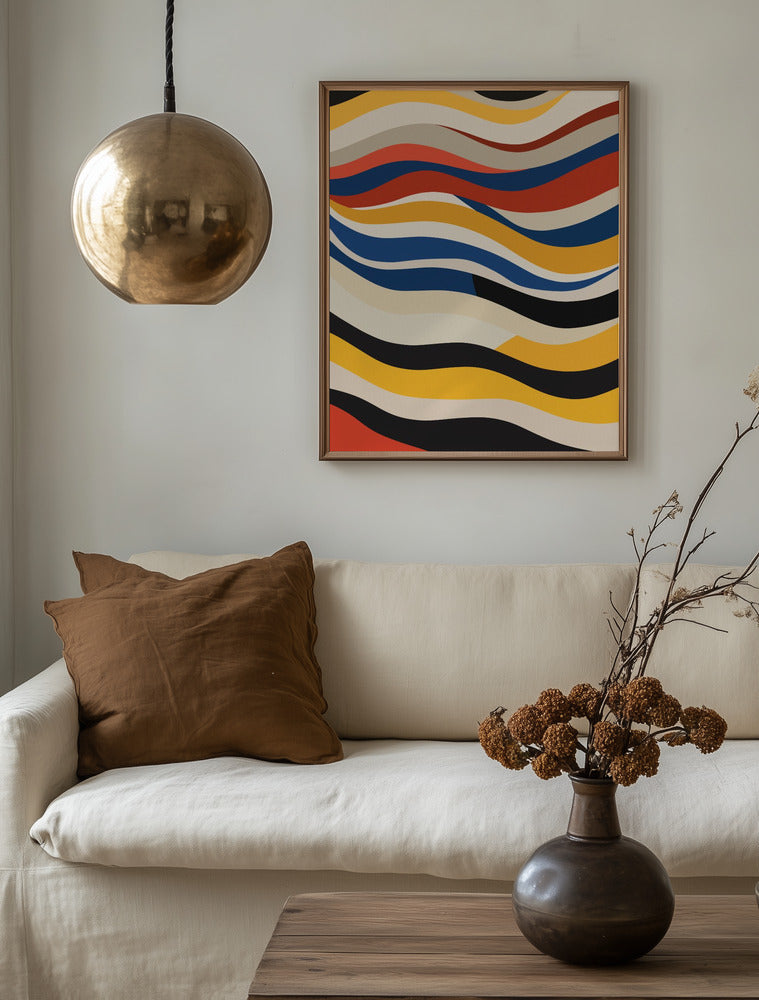 Vibrant Flow Abstract Minimalist Metal Wall Art