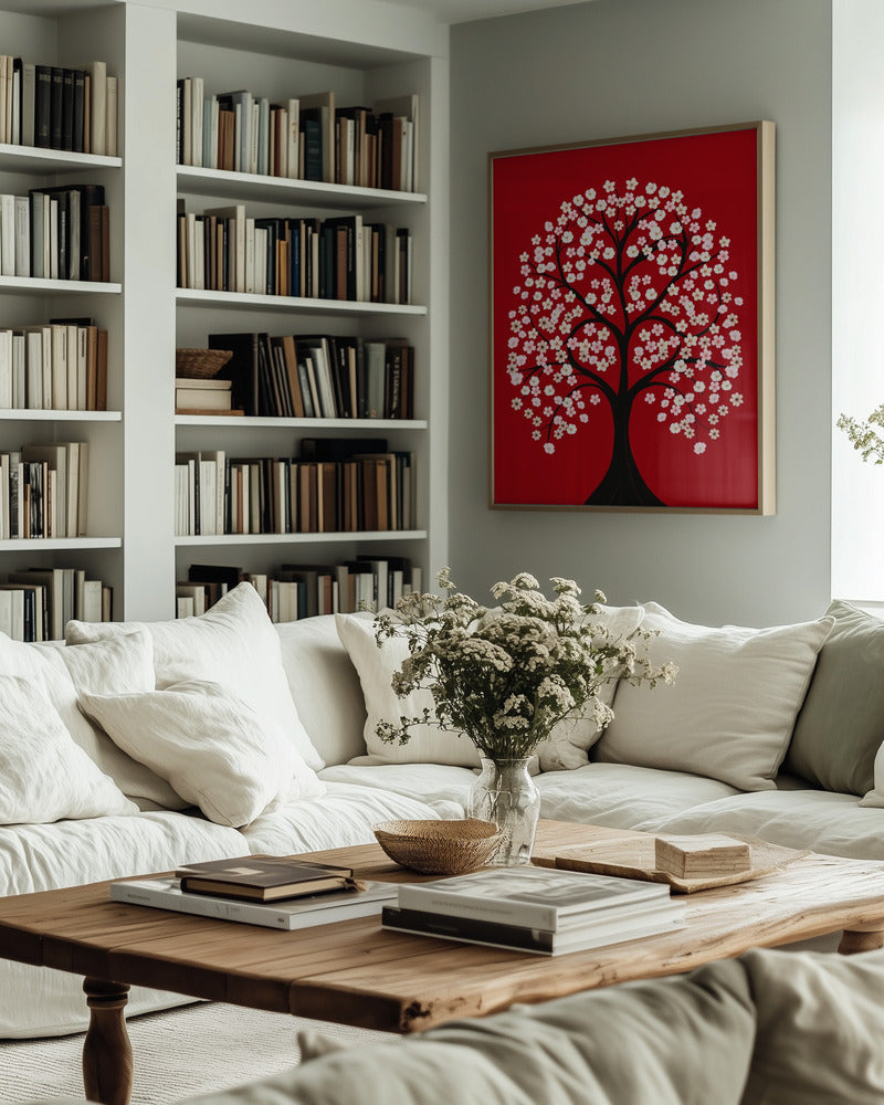 Blossoming Harmony Minimalist Metal Wall Art