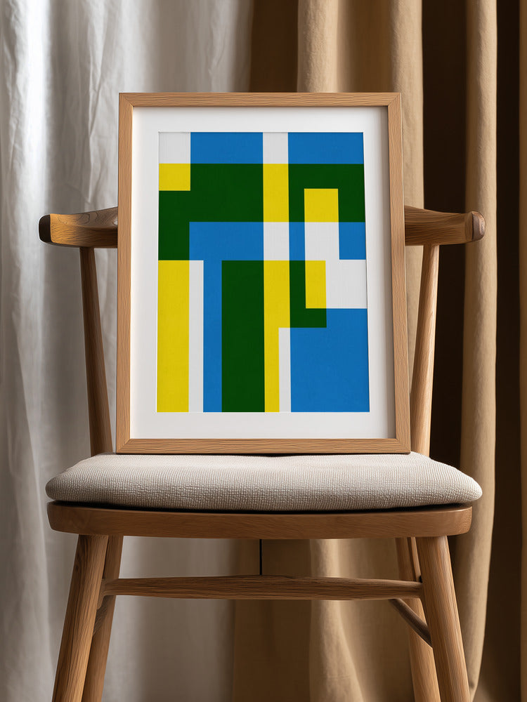 Modern Grid Minimalist Metal Wall Art