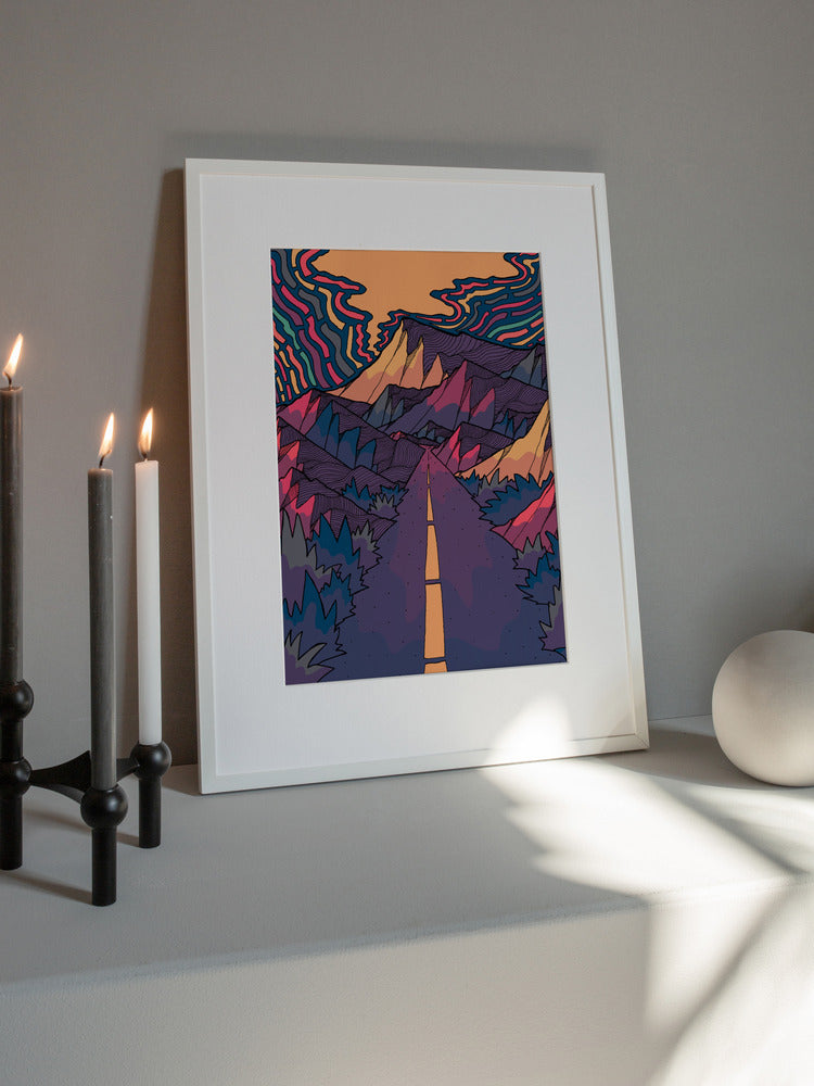 Wanderer's Path Minimalist Metal Wall Art
