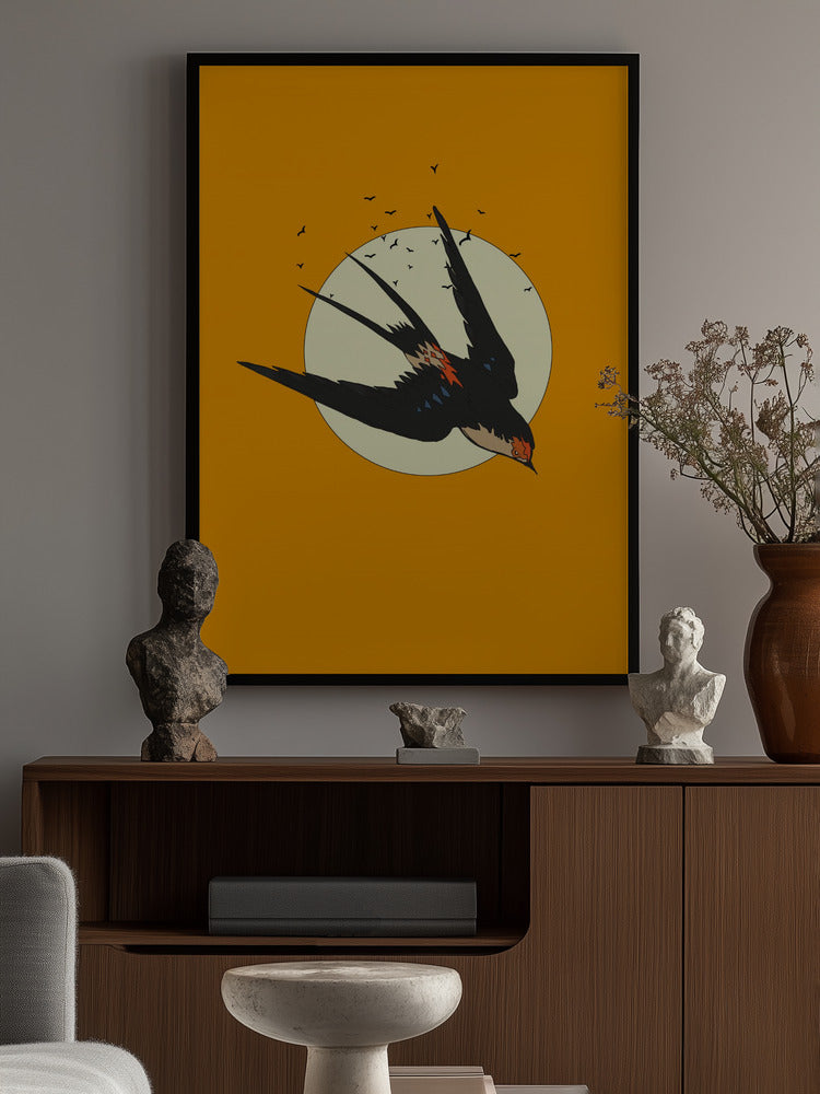 Sunlit Freedom Minimalist Metal Wall Art