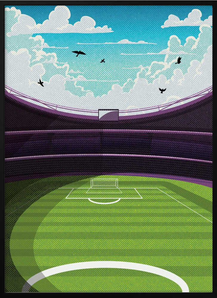 Stadium Dreams Football Metal Wall Art