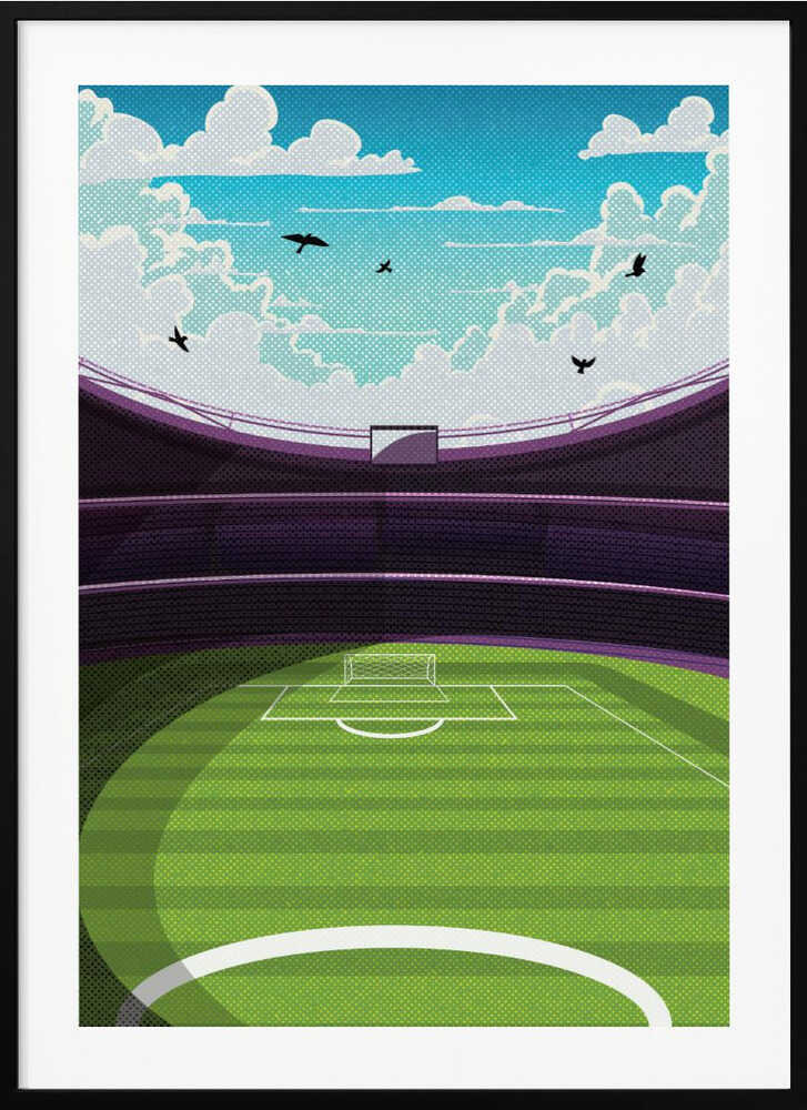 Stadium Dreams Football Metal Wall Art