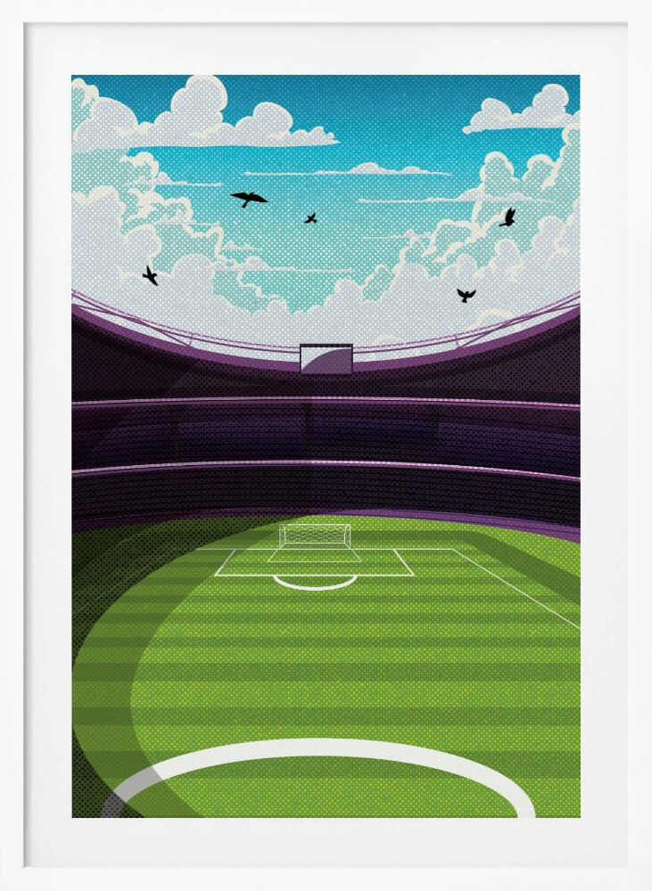 Stadium Dreams Football Metal Wall Art