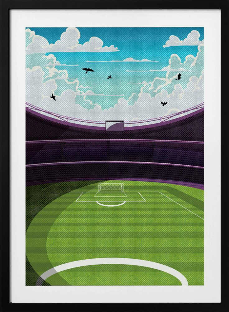 Stadium Dreams Football Metal Wall Art
