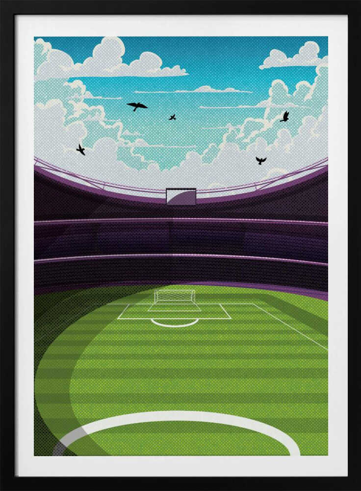 Stadium Dreams Football Metal Wall Art