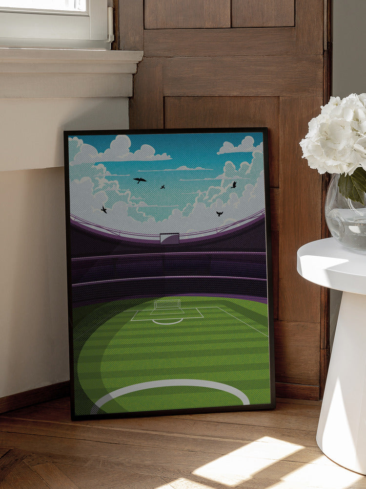 Stadium Dreams Football Metal Wall Art